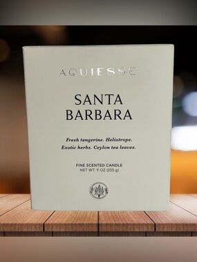 NEW! Aquiesse Santa Barbara Luxury Scented Candle 9oz